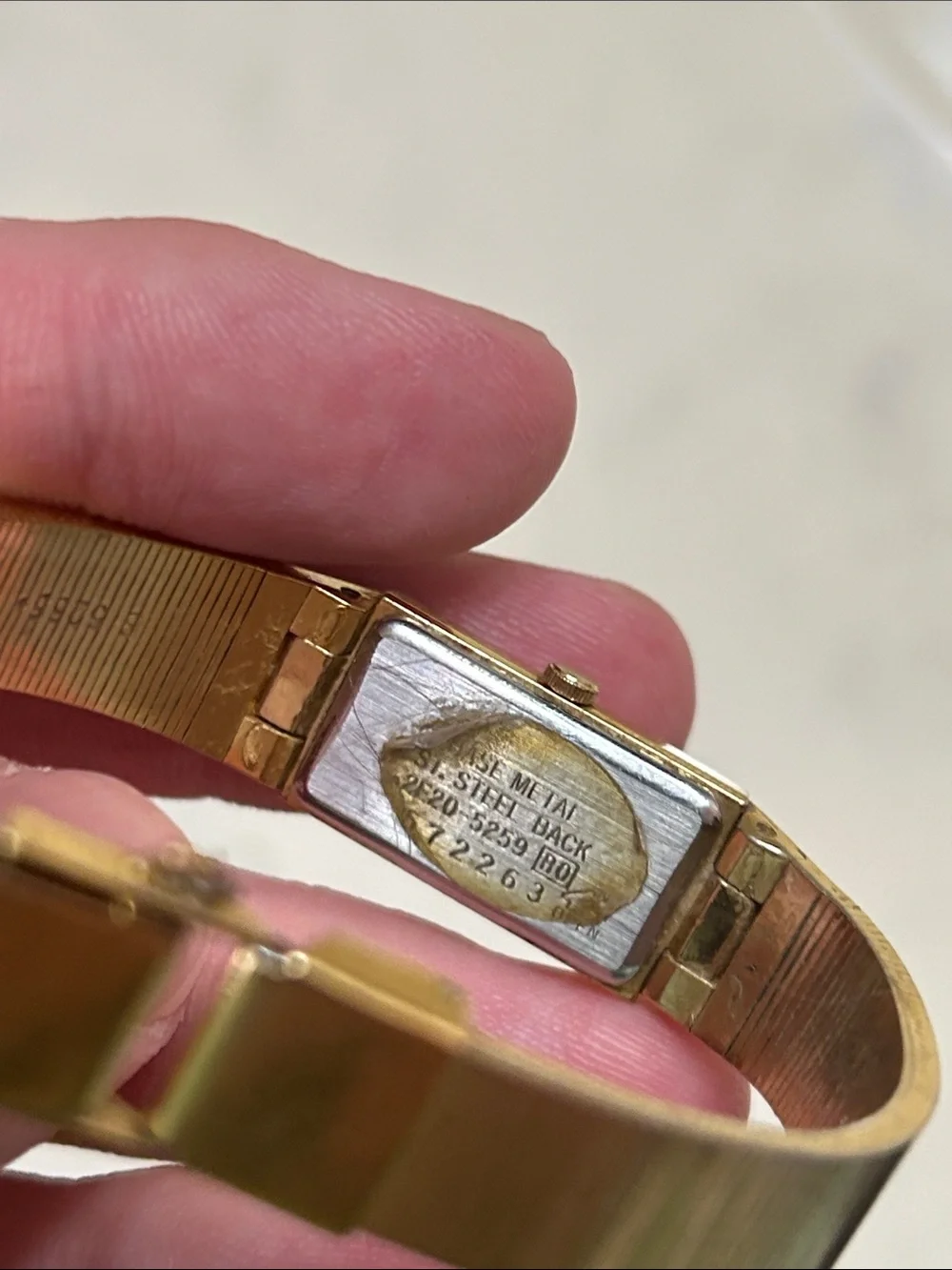 Seiko Gold Rectangular Bracelet Watch